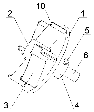 A kind of impeller for centrifugal pump with variable curvature