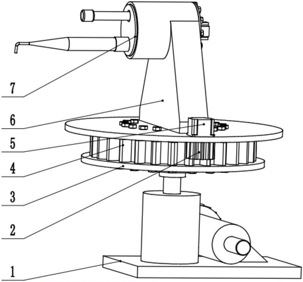 Device for taking out bearing ring casting parts