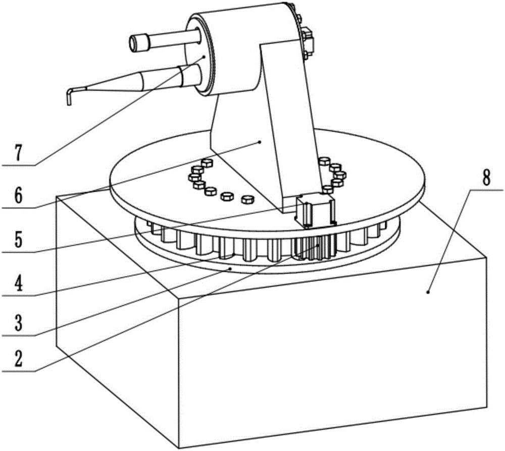Device for taking out bearing ring casting parts