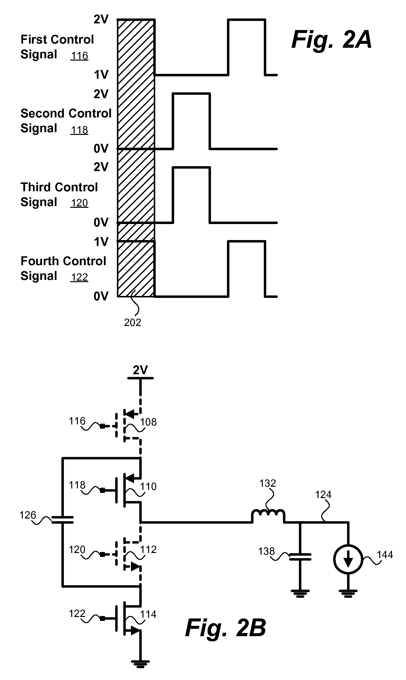 Integratable efficient switching down converter