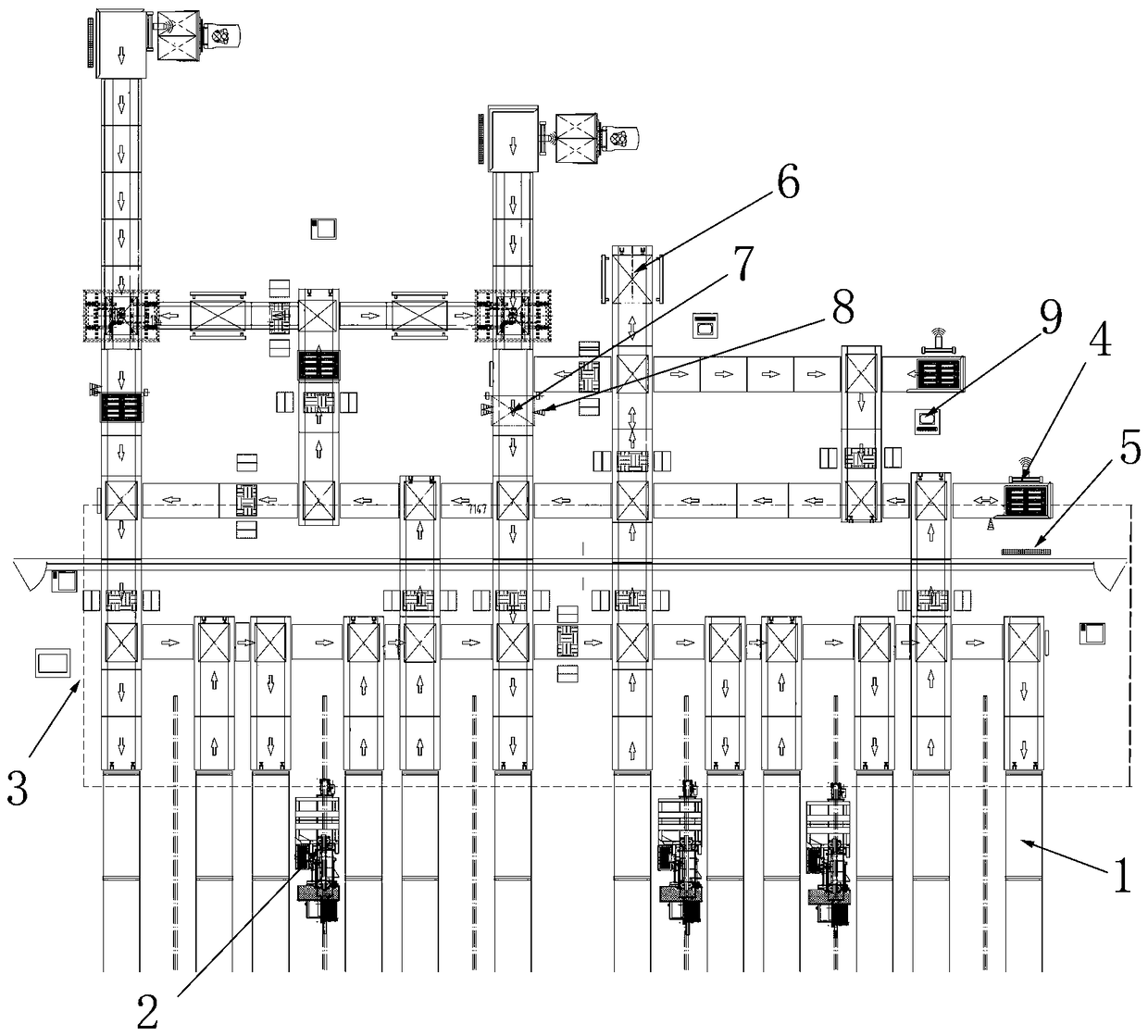 A method for random inspection of cigarette packs without trays on the conveying line