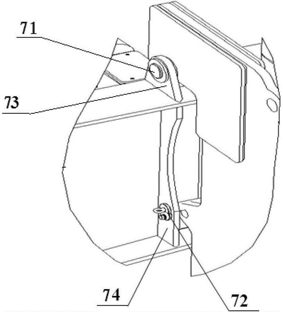 Counterweight connection structure for rotary table