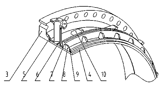 Outer water-cooling and inner thermal-insulating high-pressure and high-temperature expansion joint