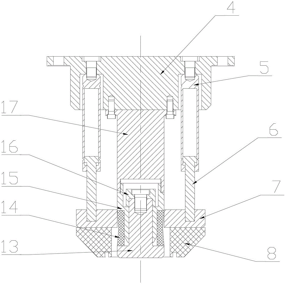 Several-time drawing formation device for deep-cylinder-shaped piece