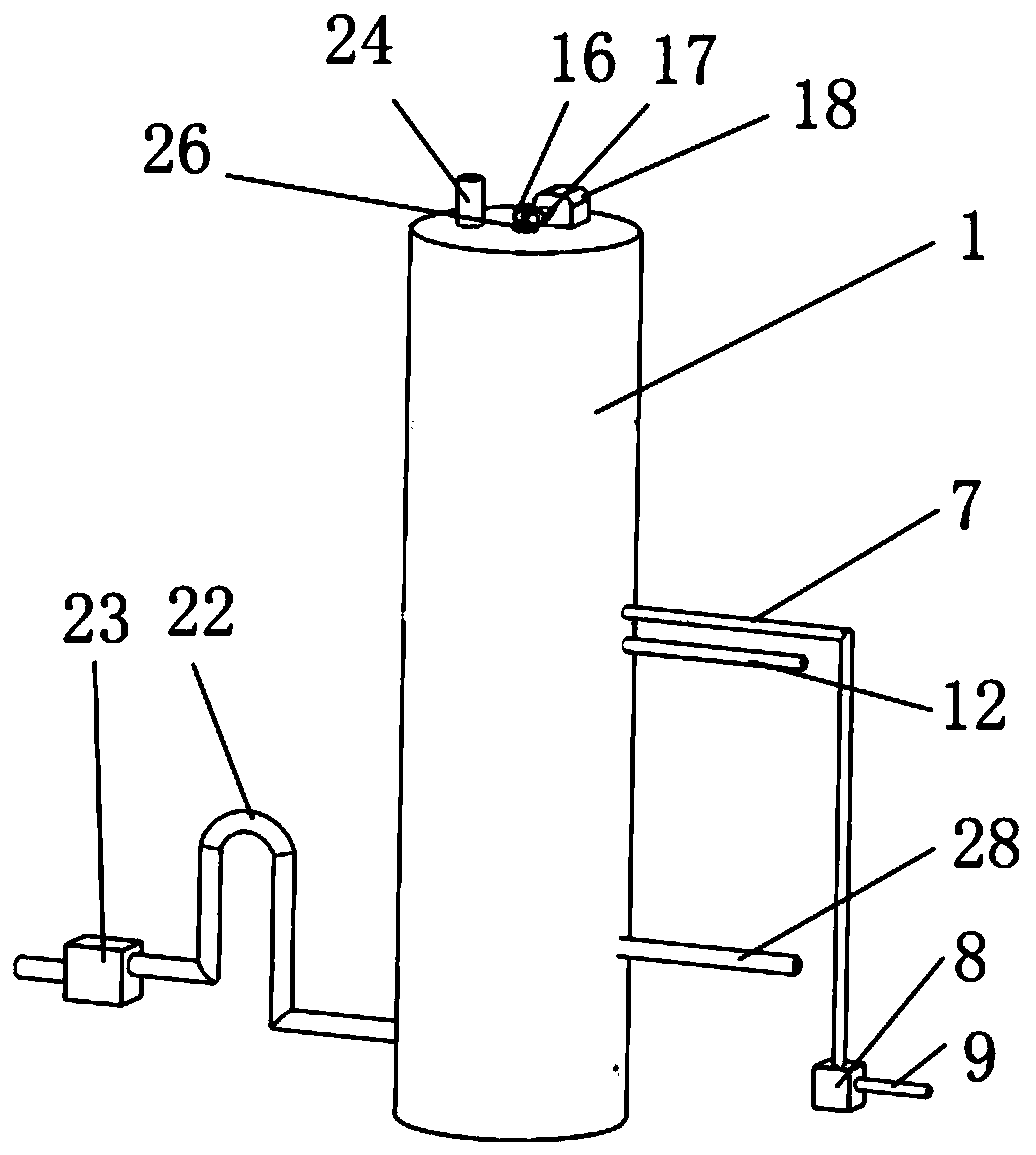 Cement plant desulfurization and denitrification waste gas treatment apparatus
