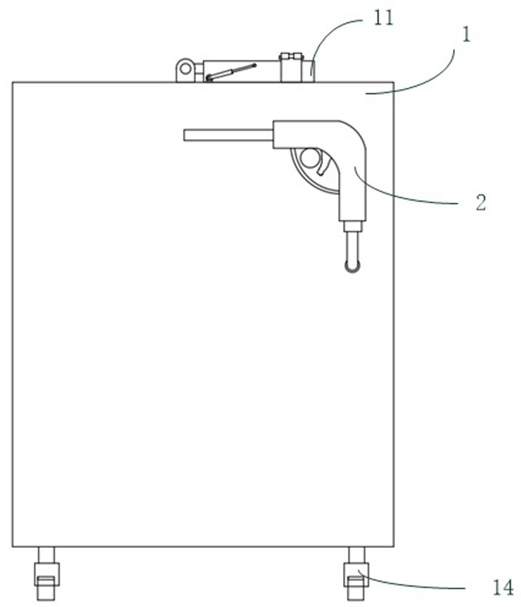 Microbial kitchen waste treatment machine and working method