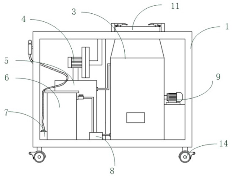 Microbial kitchen waste treatment machine and working method