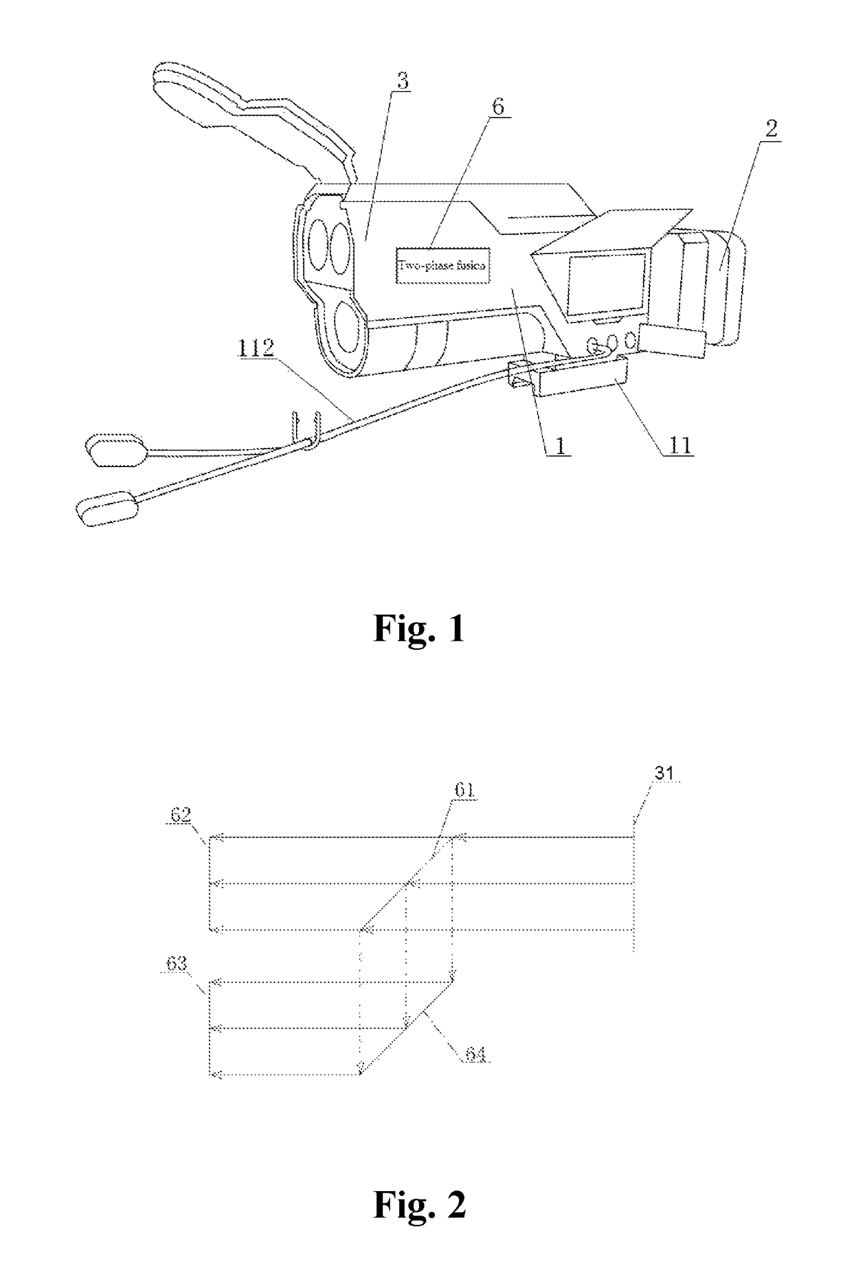 Infrared-light and low-light two-phase fusion night-vision sighting device