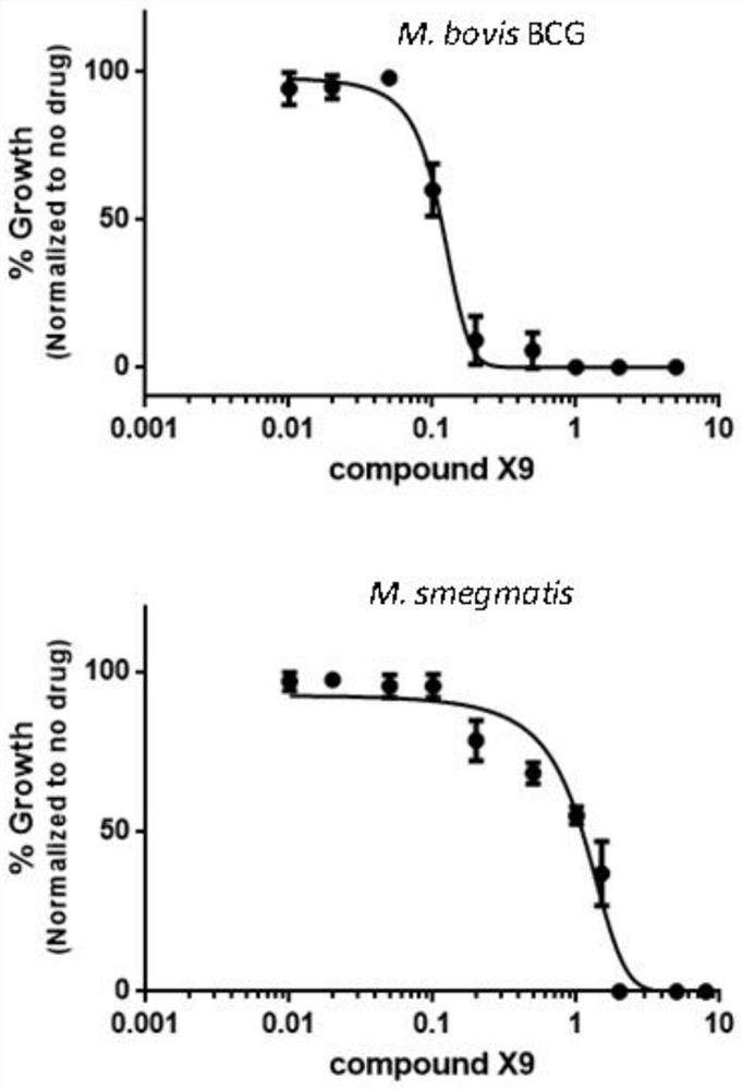 Application of compound, antibacterial composition and application of antibacterial composition