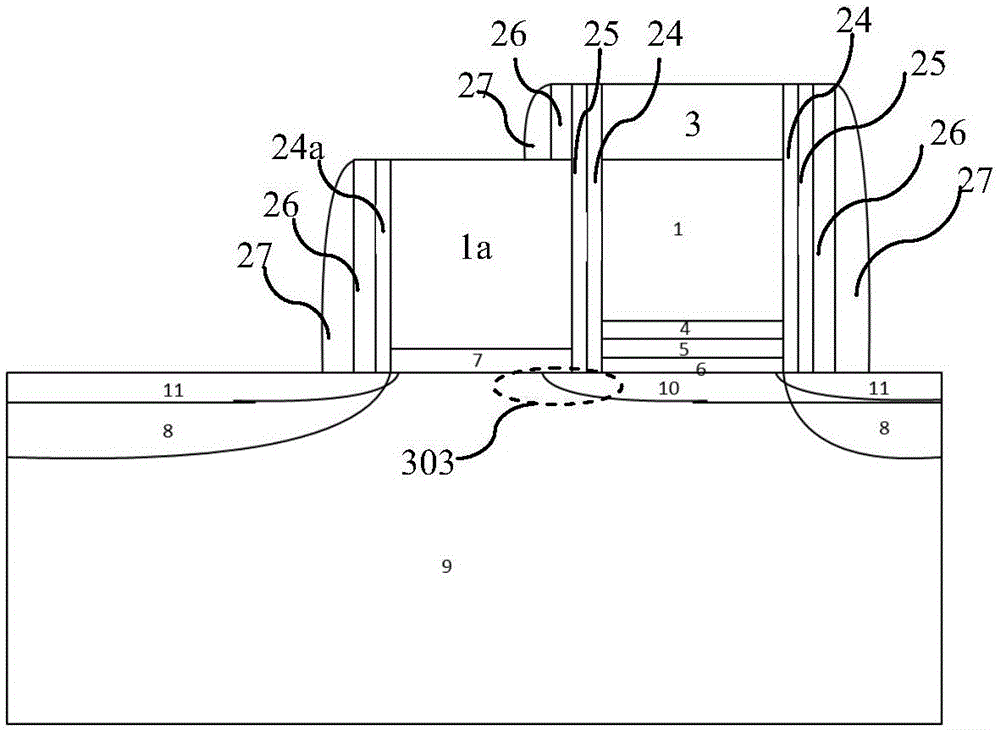 1.5T depletion-type SONOS non-volatile memory and manufacturing method therefor