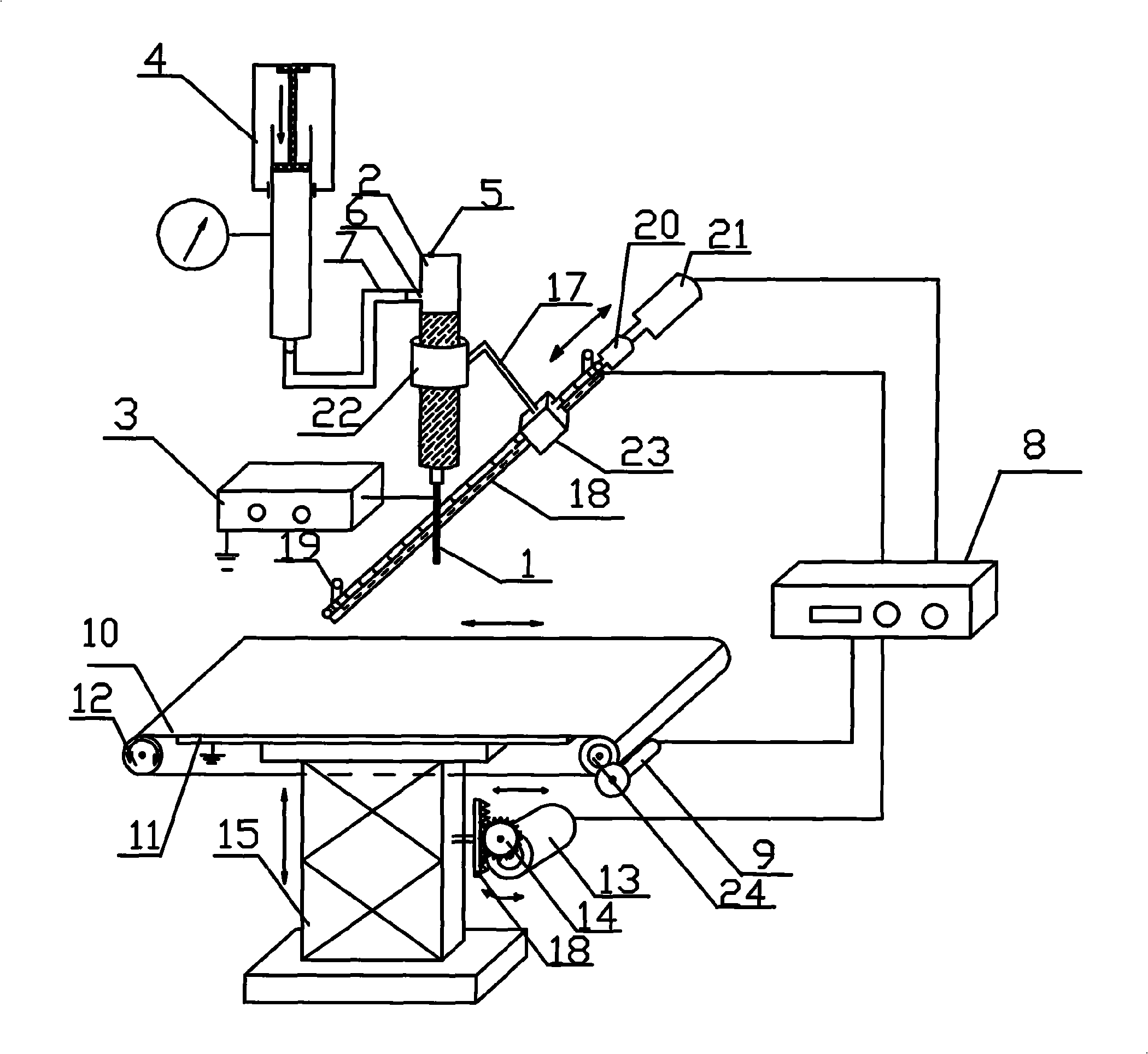 Automatic electrostatic spinning device