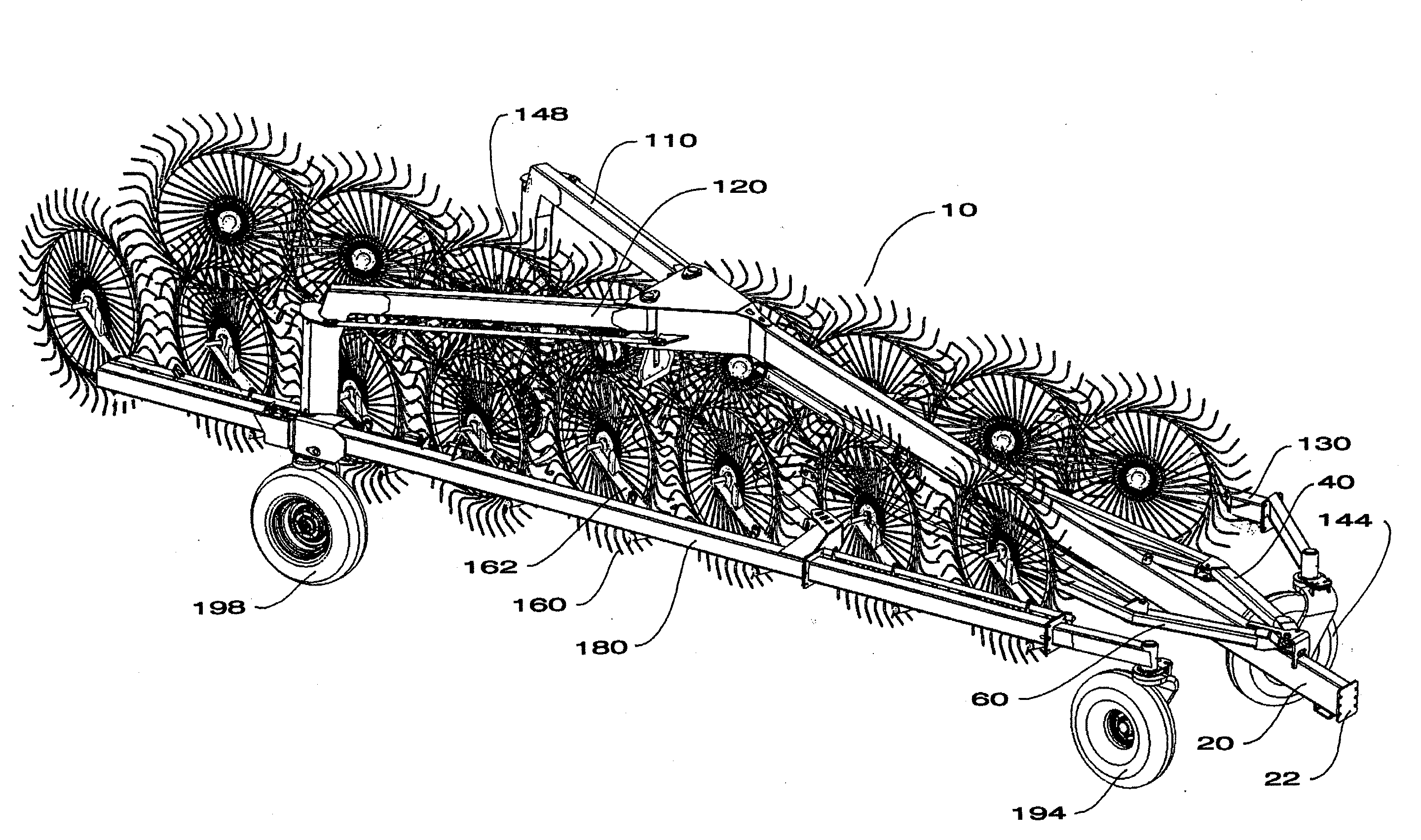 Bifold rake