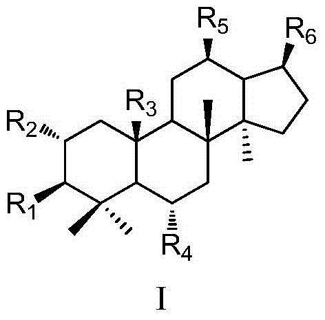 Use of dammarane-type triterpene derivatives