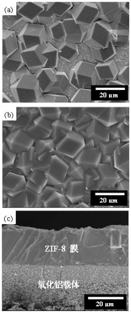 A kind of metal organic framework film and its preparation method and application