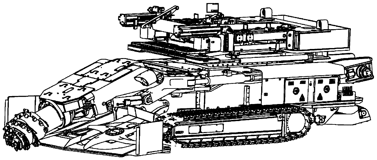 Onboard anchoring device for tunnelling machine