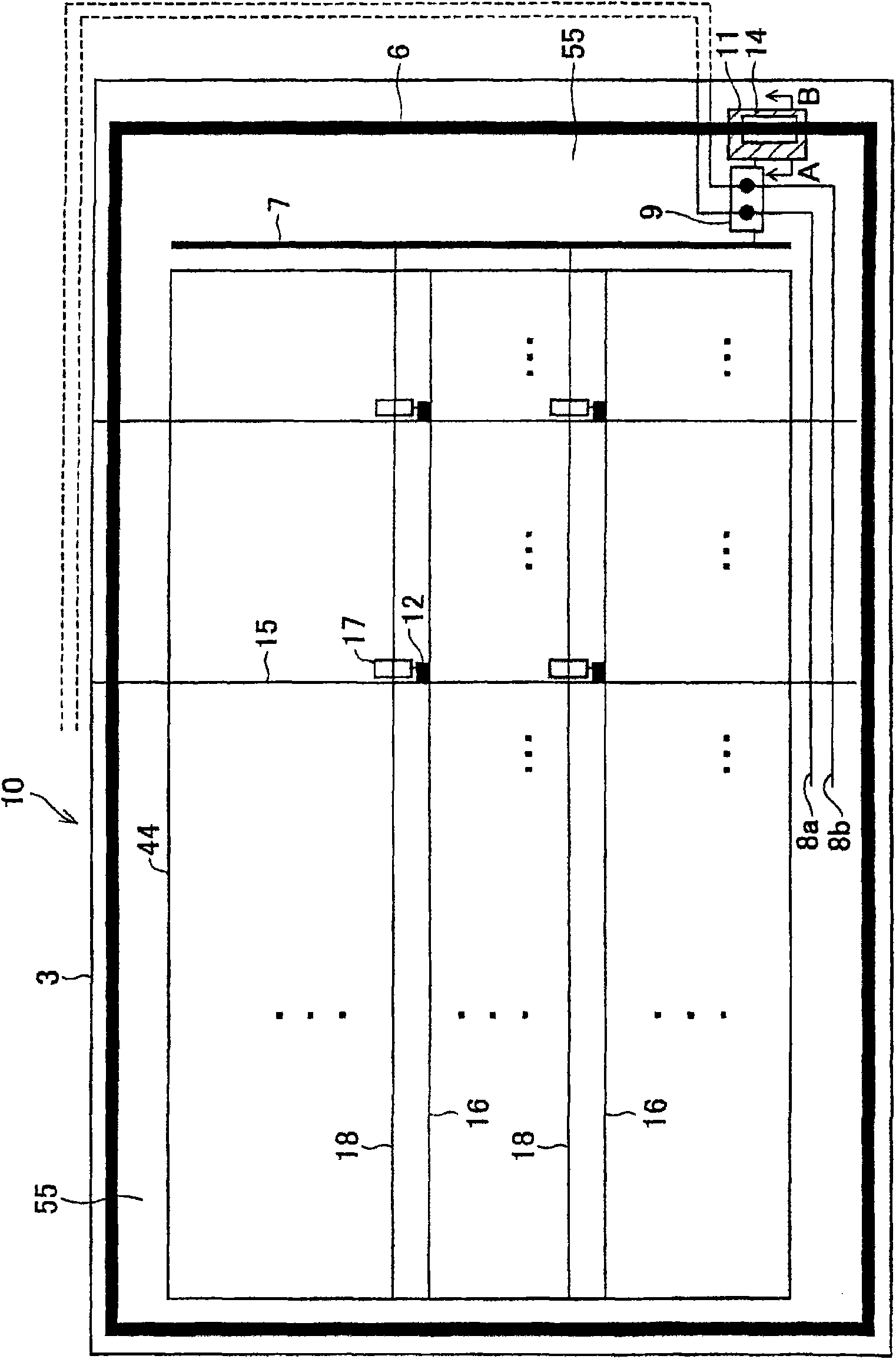 Liquid crystal panel, liquid crystal display device and television image receiver