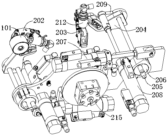 Bobbin taking mechanism of automatic shuttle replacing device