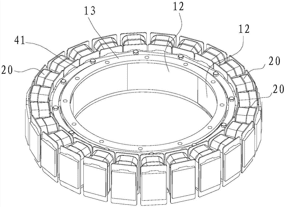 Winding stator structure and motor