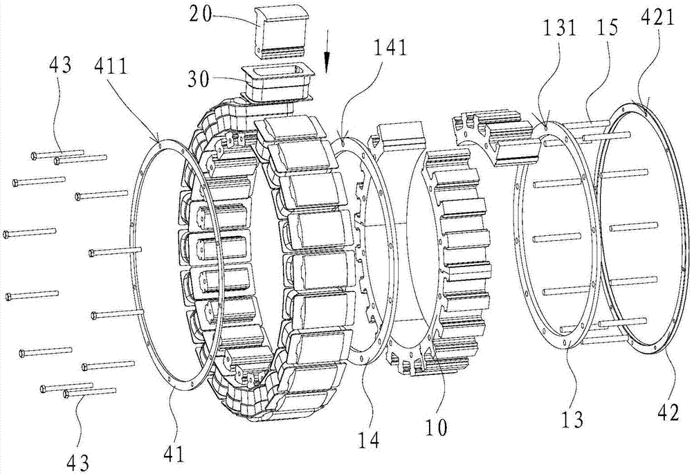 Winding stator structure and motor