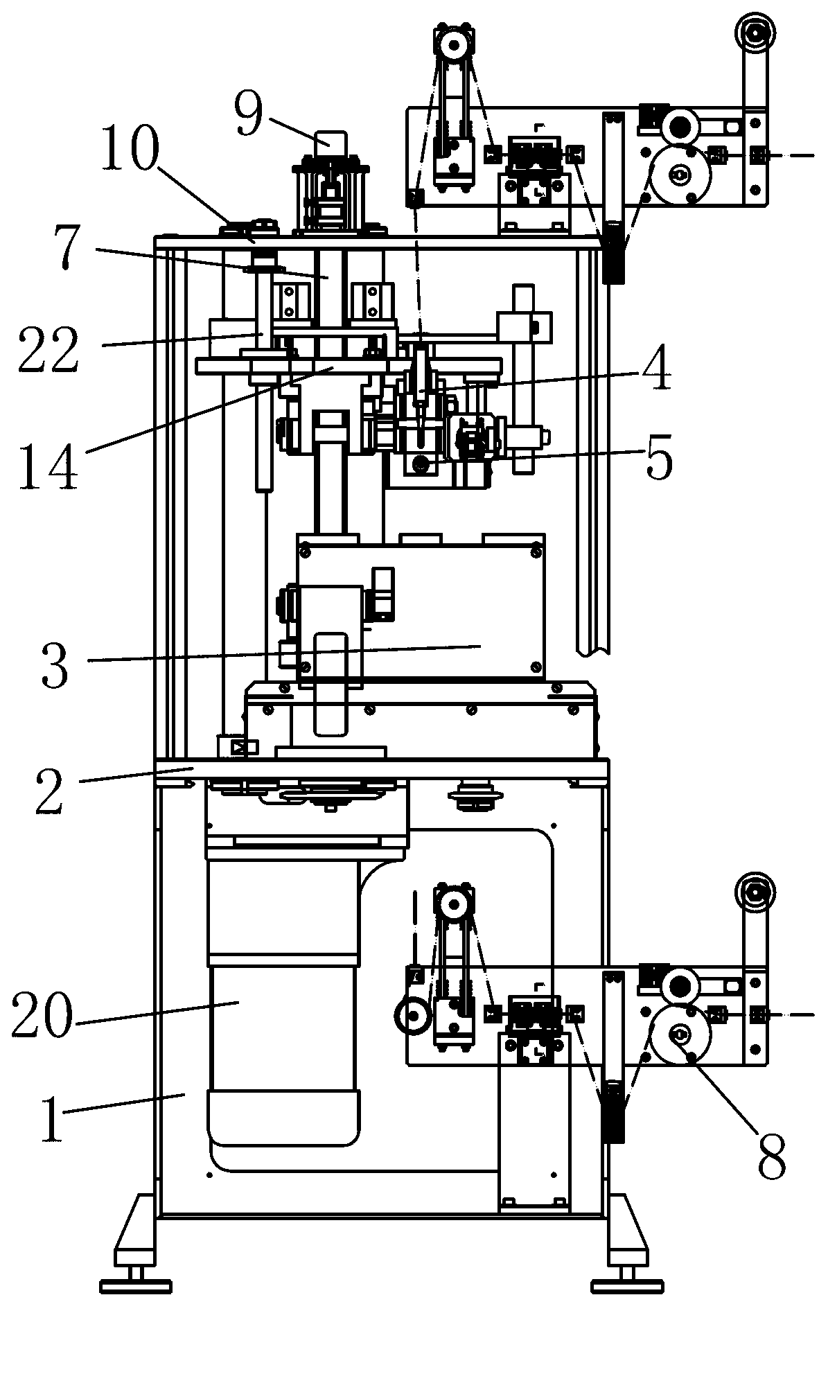 Two-sided wire binding machine