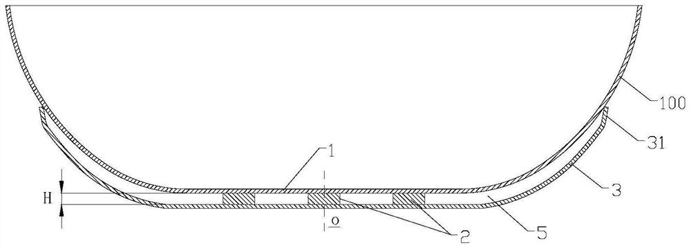 Composite bottom pot body and manufacturing method thereof