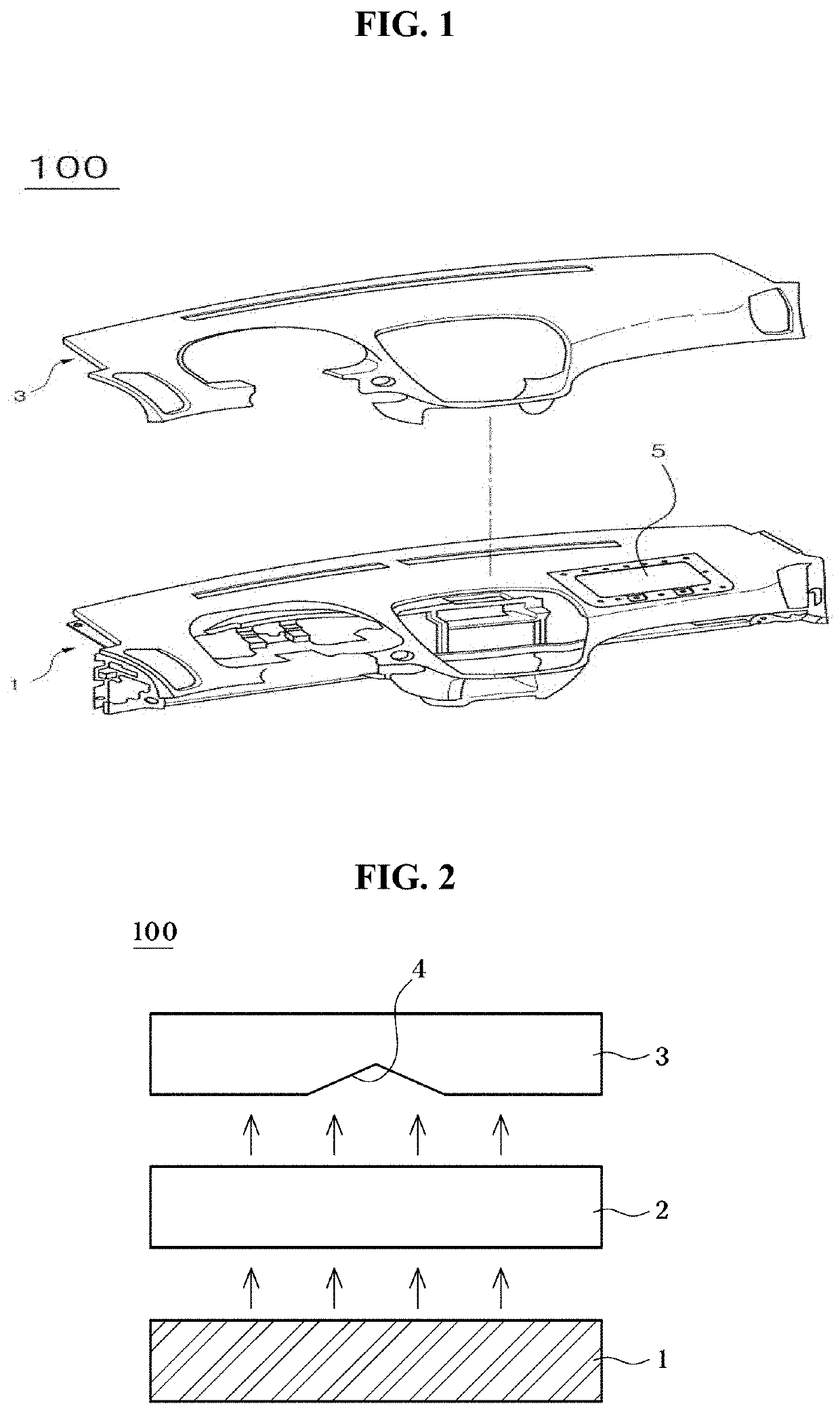 Automotive crash pad and manufacturing method thereof