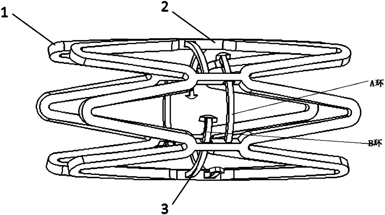 Uniformly-expandable high-support-stiffness degradable stent structure