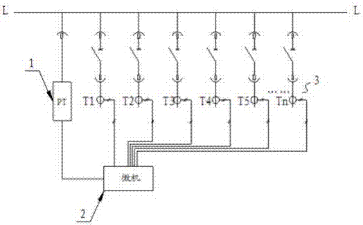 Grounding line selection device based on low current