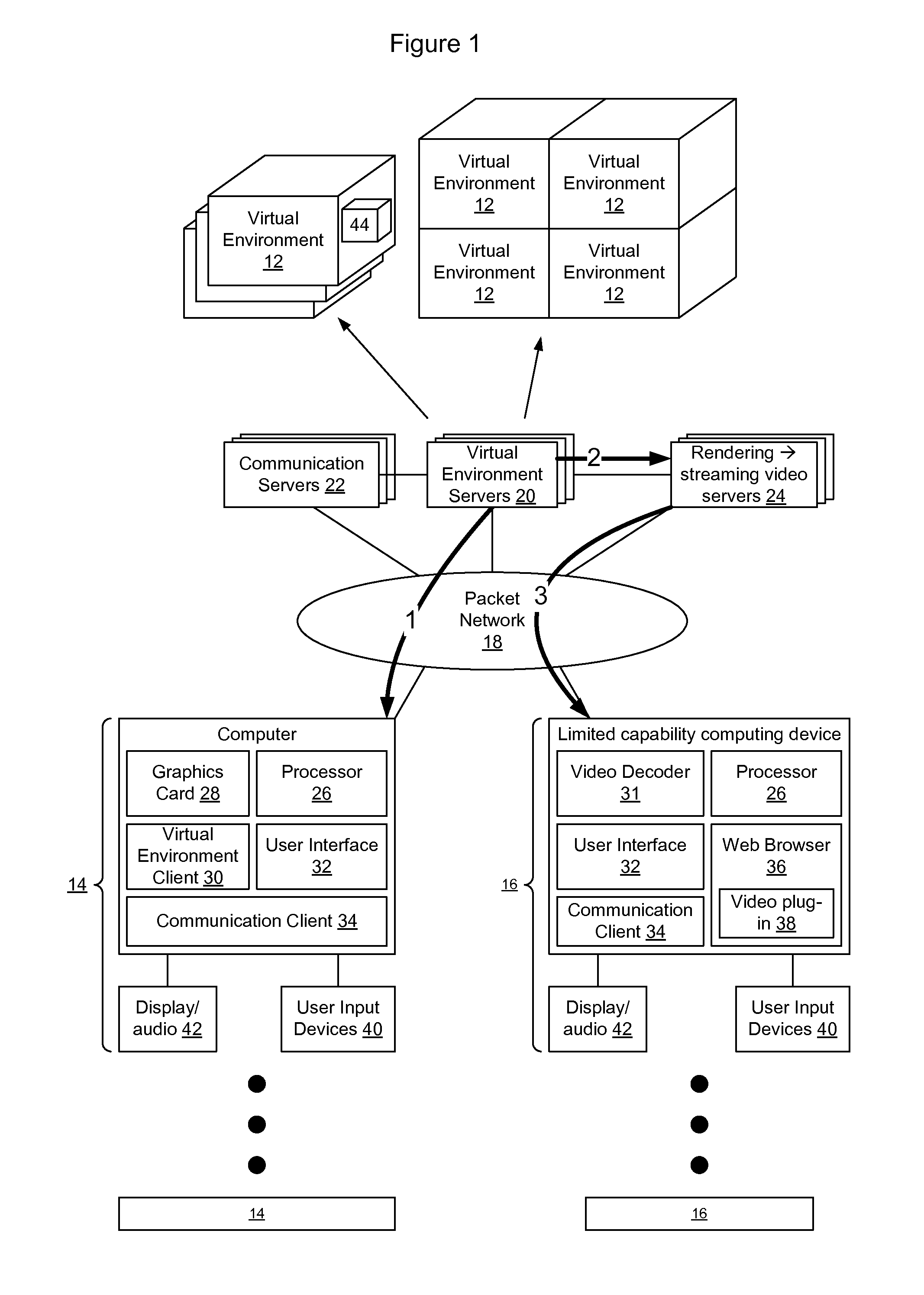 Method and Apparatus for Providing a Video Representation of a Three Dimensional Computer-Generated Virtual Environment