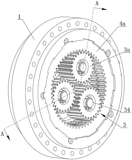 Improved type graduated circle difference speed reduction device