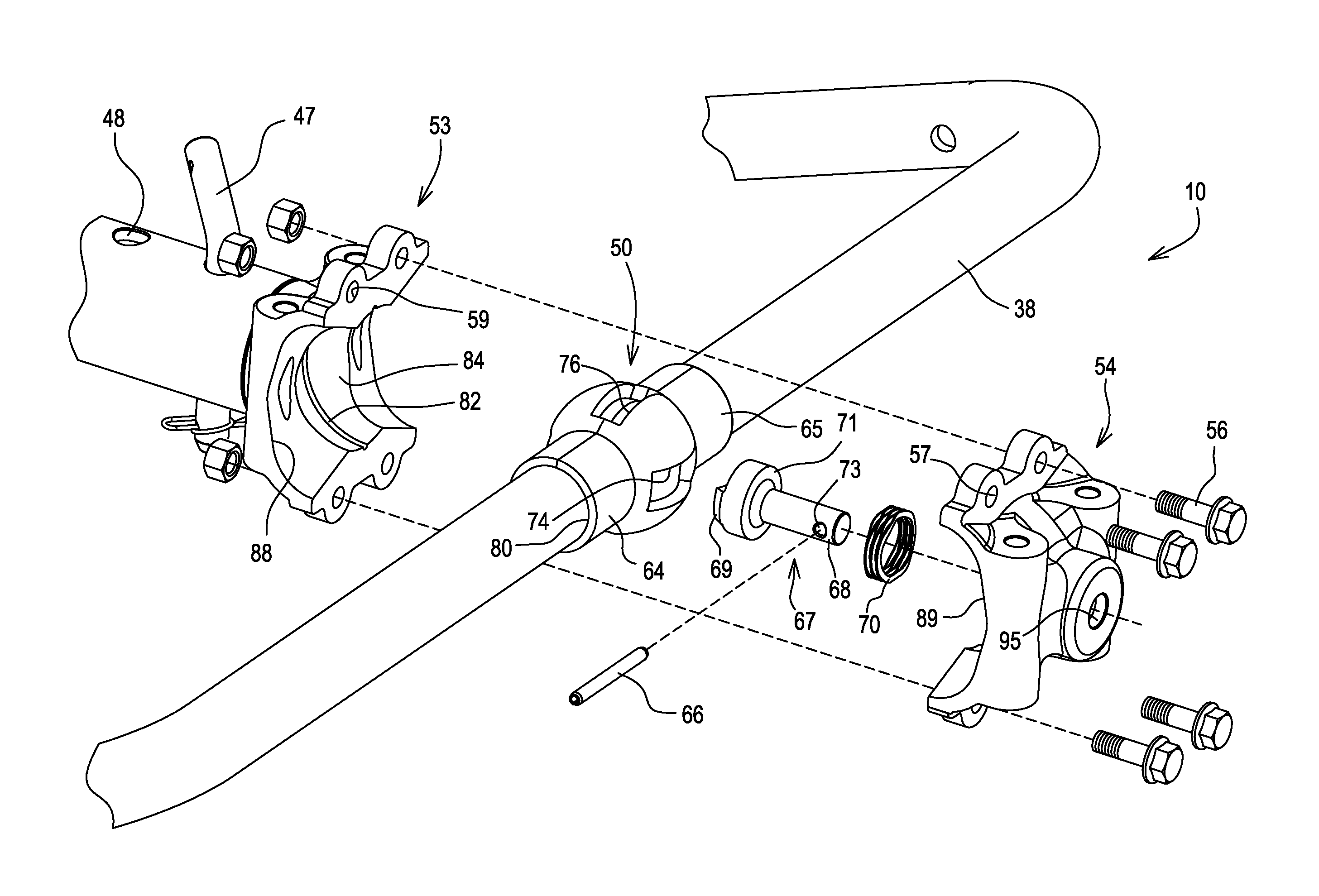 Cutting unit mounting device
