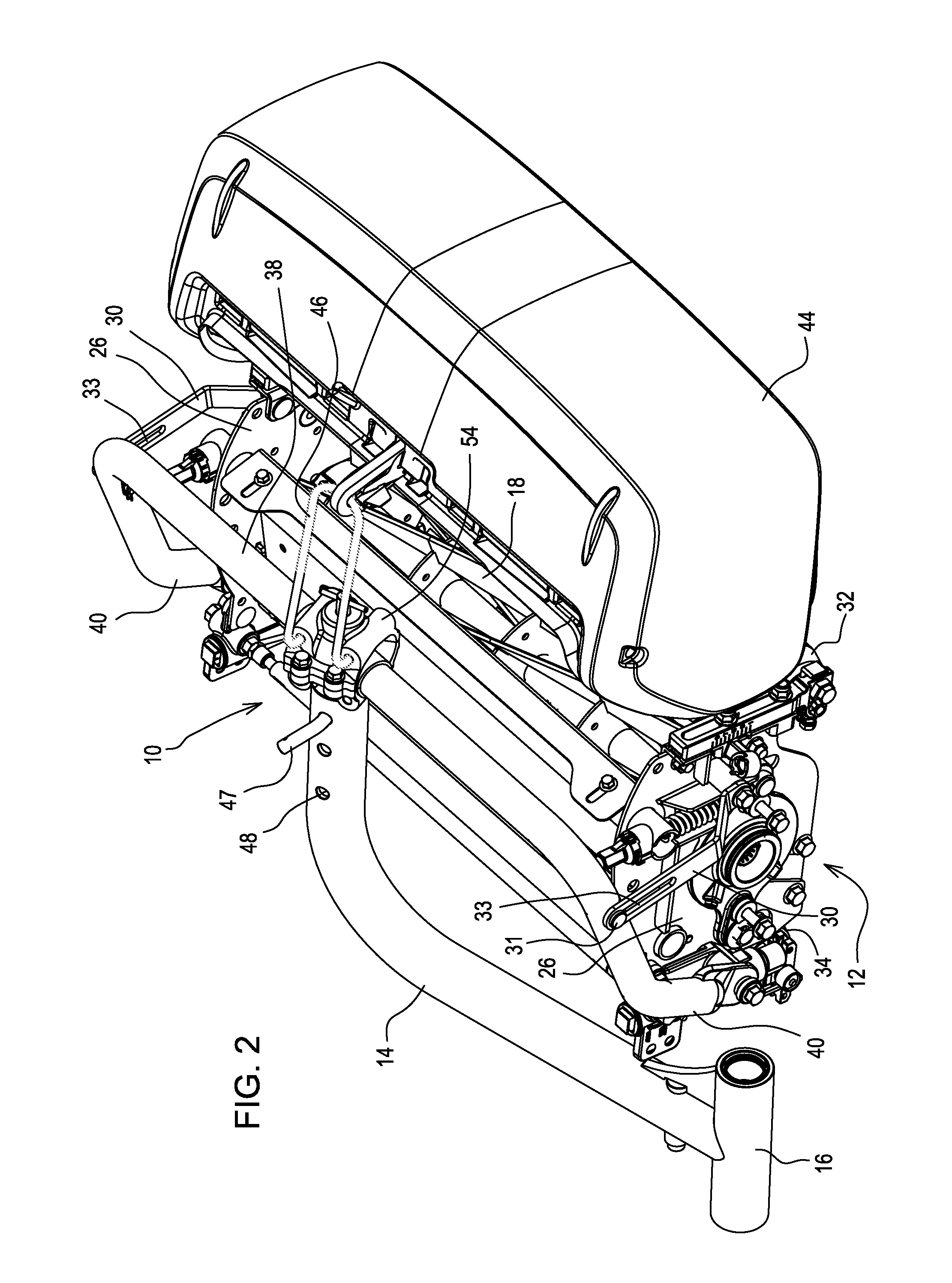 Cutting unit mounting device