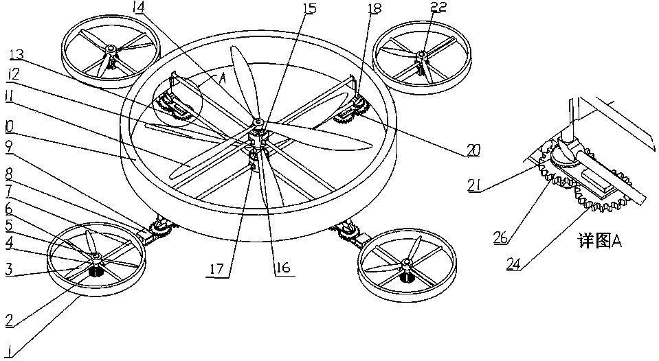 Ducted coaxial multi-rotor type aircraft