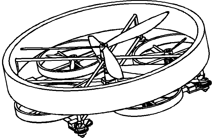 Ducted coaxial multi-rotor type aircraft