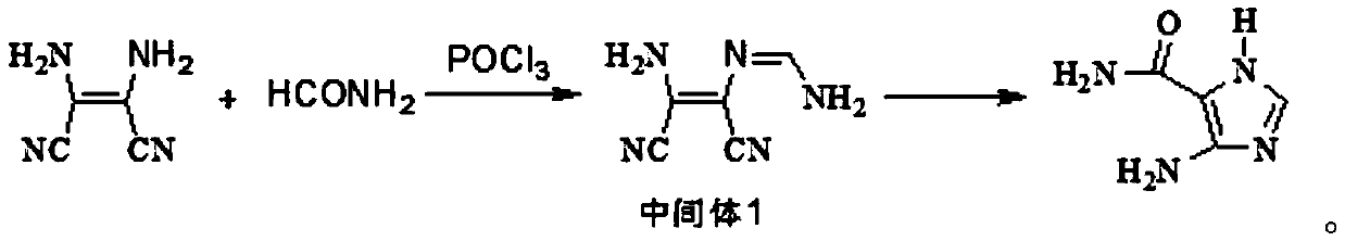 Industrial production method of 4-amino-5-imidazolecarboxamide