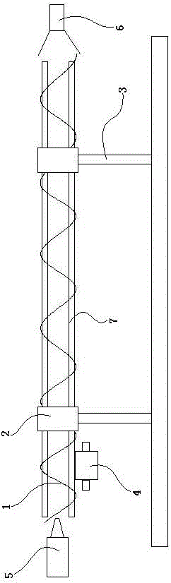 Film-coating device for inner wall of steel pipe