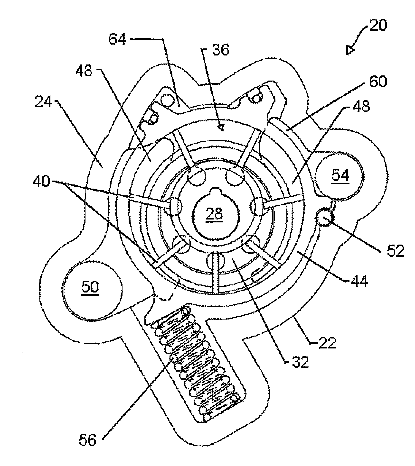 Variable capacity vane pump with dual control chambers