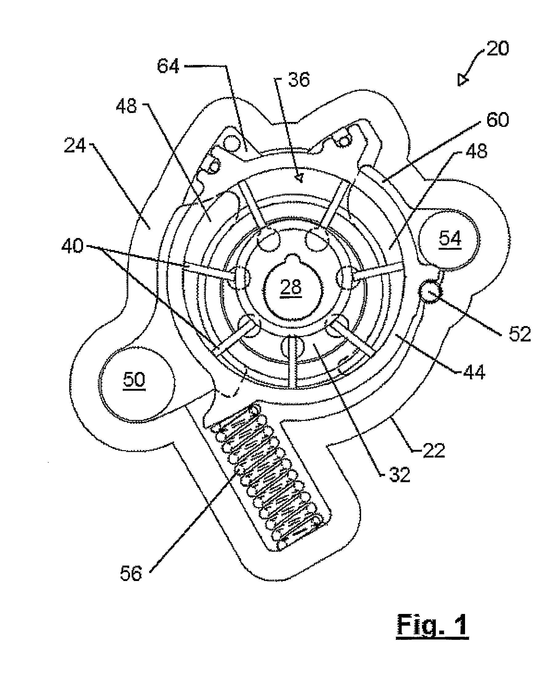 Variable capacity vane pump with dual control chambers
