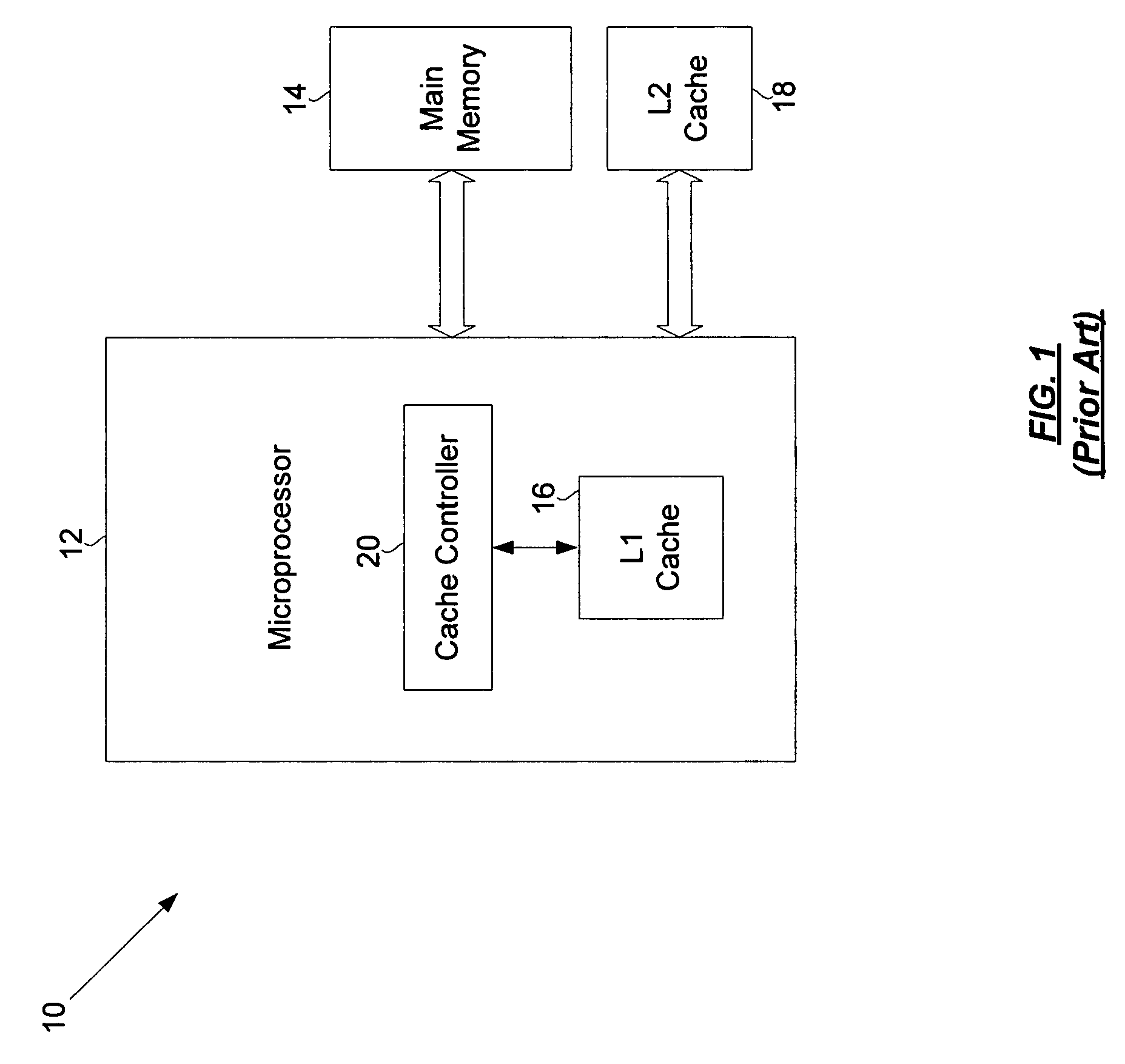 Conservative shadow cache support in a point-to-point connected multiprocessing node