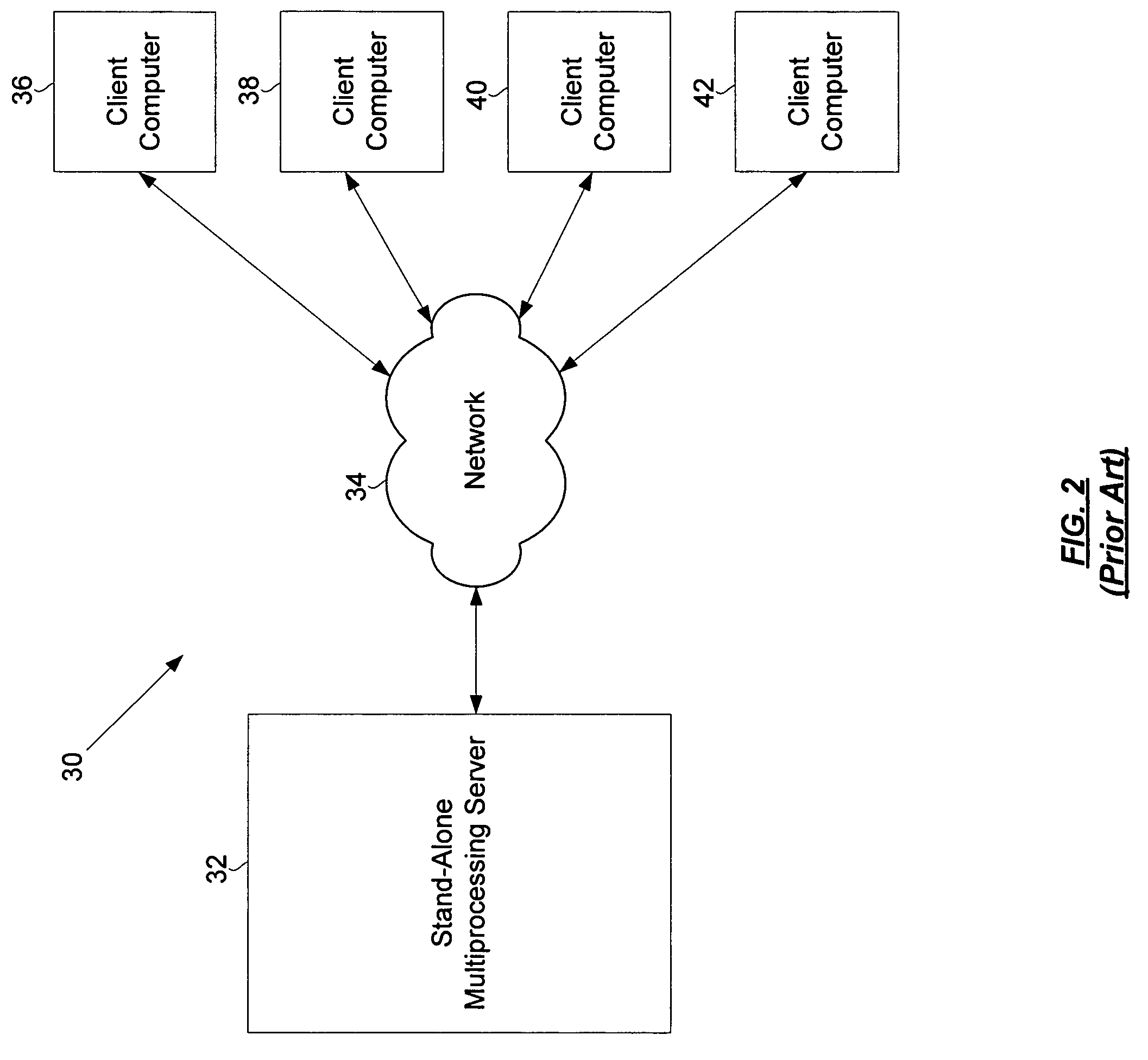 Conservative shadow cache support in a point-to-point connected multiprocessing node