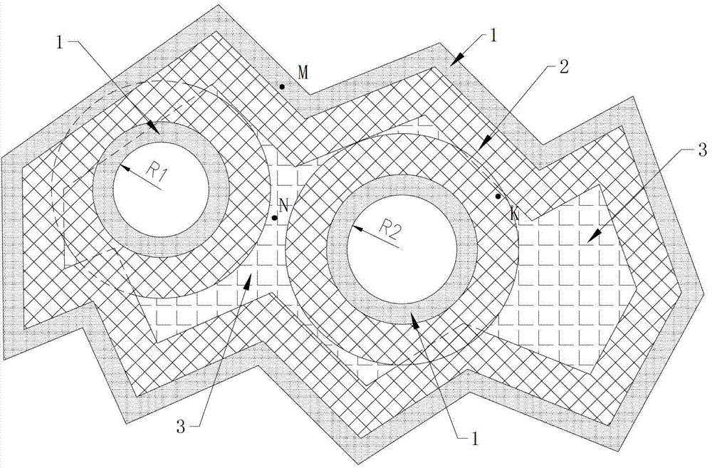 A method of differentiated laser 3D printing metal parts