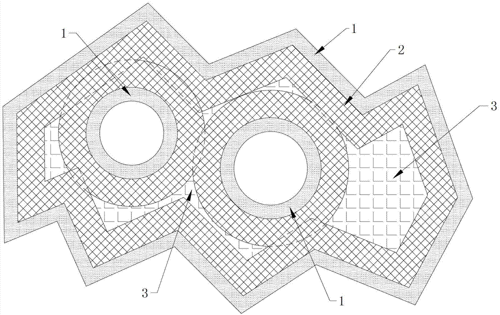 A method of differentiated laser 3D printing metal parts