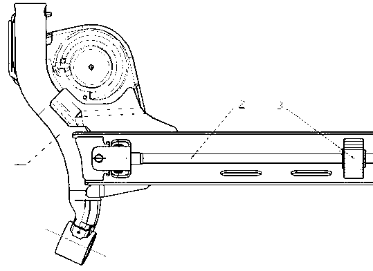 Semi-independent rear suspension of automobile torsion beam