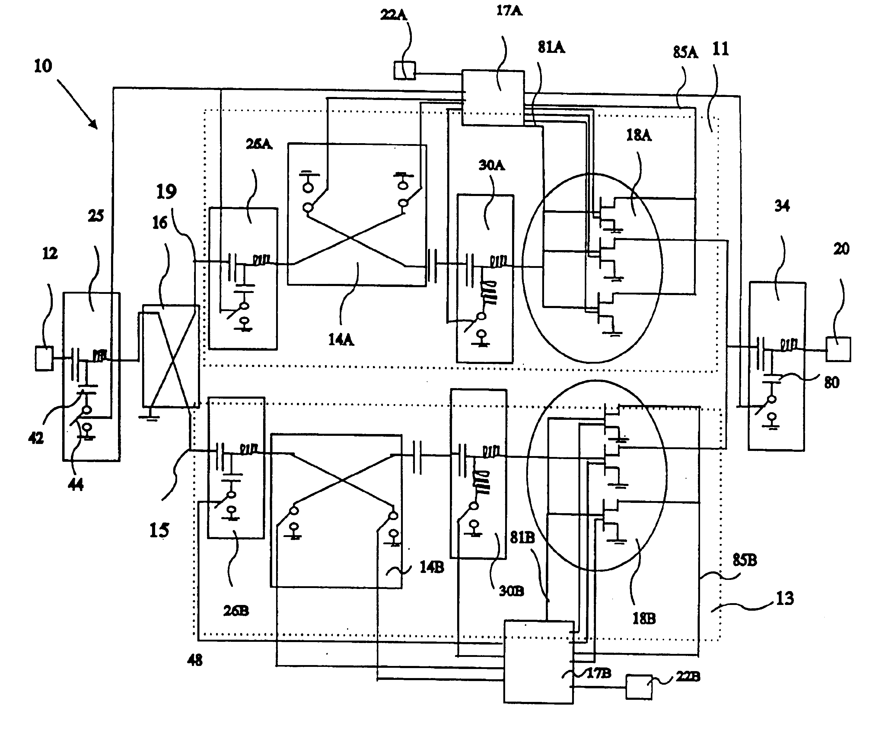 Electronically programmable multimode circuit