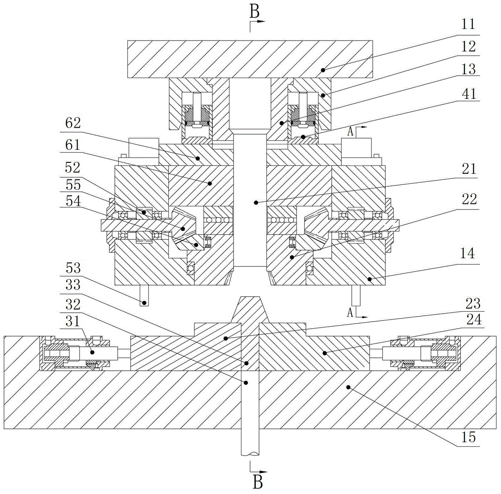A precision forging device and method for a spiral bevel gear