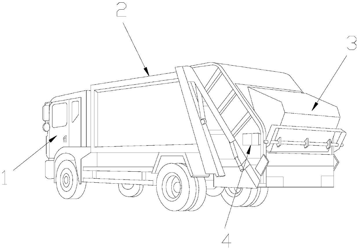 Solid garbage compression treatment vehicle