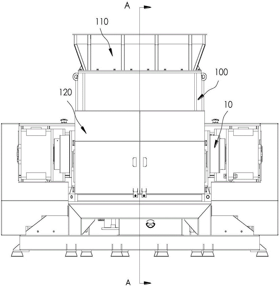 Single-shaft shredder