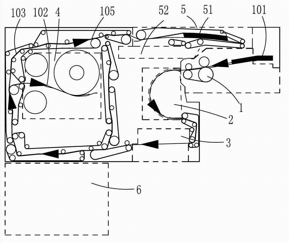 Paper sheet type medium stacking device