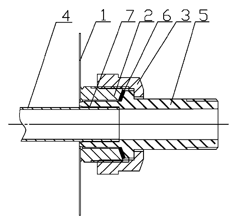 Sealing method for mounting coil pipe of solar water tank