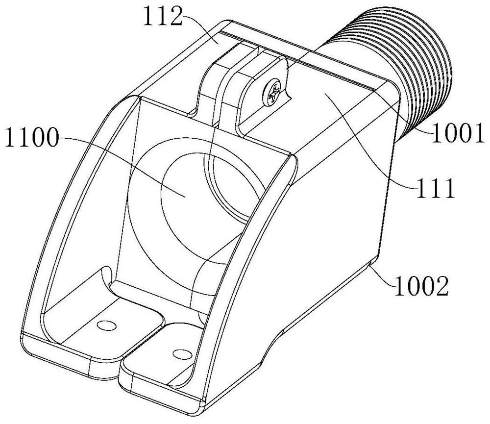 A component for automatic locking of a rotating shaft